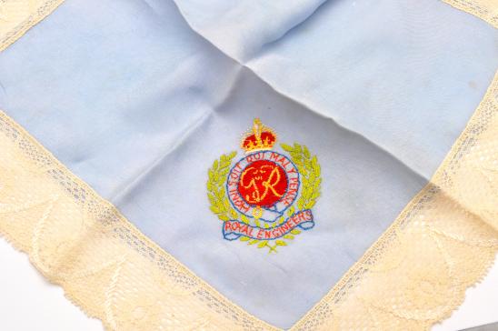 WW1 Royal Engineers Silk Handkerchief