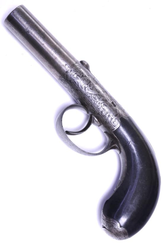 US Gambler's Percussion Rifled Boot Pistol, c.1830