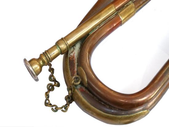 Corne D'autocar En Cuivre Victorienne 1869 – Henry Keat & Sons, Londres – Objet Ancien