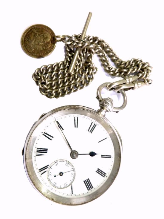 Boer War Royal Artillery Silver Fusee Watch, c.1899