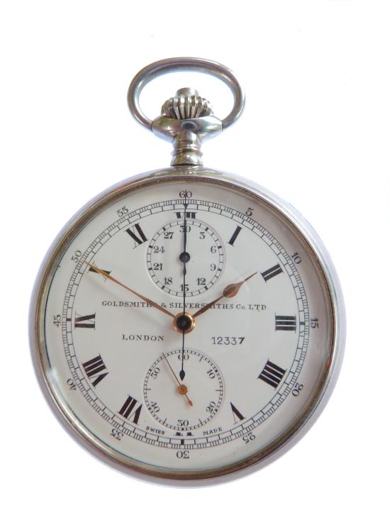Metropolitan Police Issue Chronograph Watch, c.1910