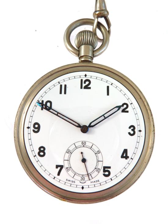 WW2 Air Ministry King's Crown Pocket Watch