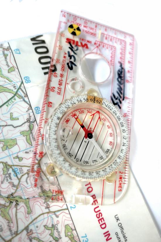 British Army Maps & Silva Compass