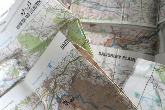 British Army Maps & Silva Compass