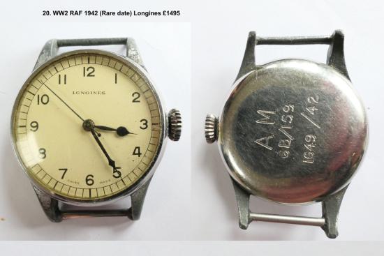 WW2 1942 Dated RAF Longines