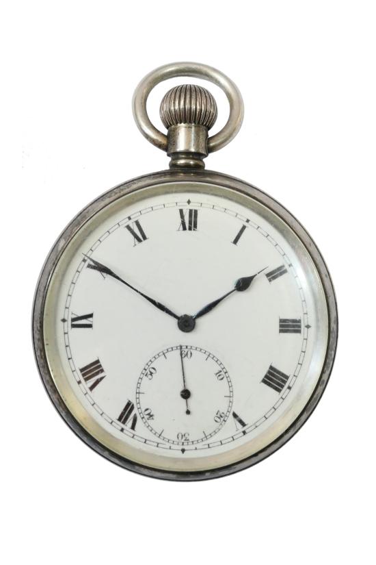 Rolex - A Gentleman's Silver Pocket Watch c.1919