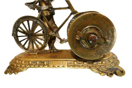 British Victorian Bicycle Clock c.1895